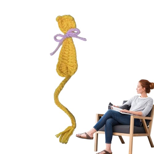 猫のしおり、かぎ針編みの猫のしおり,ビスタプリントユニークな手作り動物ブックマーカー | かわいい動物のかぎ針編みブックマーカー、ブックページマーカー、美しい読書アクセサリー、子供、大人用