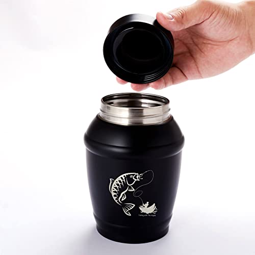 Image of Medium Fishing Urns for Human Ashes Adult Male | Medium Urn for Dad /Men /Father,Decorative Cremation Urn for Men & Women - Memorial Urns for Sharing Ashes