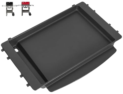 PETKAO 7658 Griddle Insert for Weber Spirit 2 Grill Replacement Parts for Weber GS4 Spirit II/I 200 & 300 SER Spirit 2 E310 E210, Genesis Silver B/C 1000-5000, Enameled Cast Iron Griddle Plate 7597
