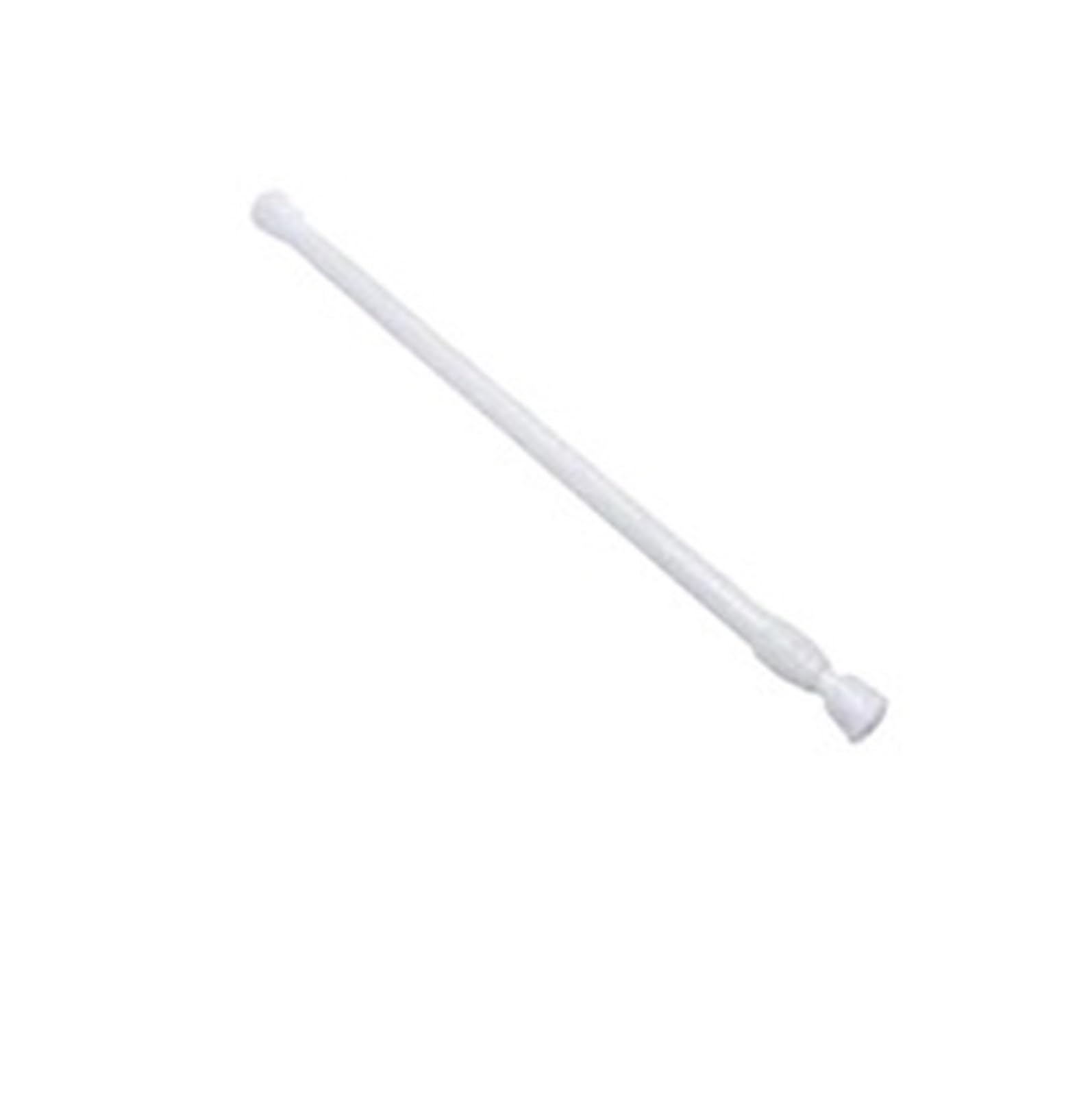 2Pcs Adjustable Telescoping Shower Curtain Rods Extendable Tension Pole Rod Hanger Spring Loaded Bathroom Product for Bathroom(White 55-90cm)
