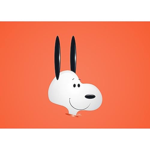 Imán rectangular Snoopy Peanuts para refrigerador 3x2 pulgadas miniatura 2