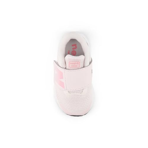 Image of New Balance Kid's Fresh Foam Arishi V4 Hook & Loop Running Shoe, Pink Salt /Double Bubble, 2 Infant