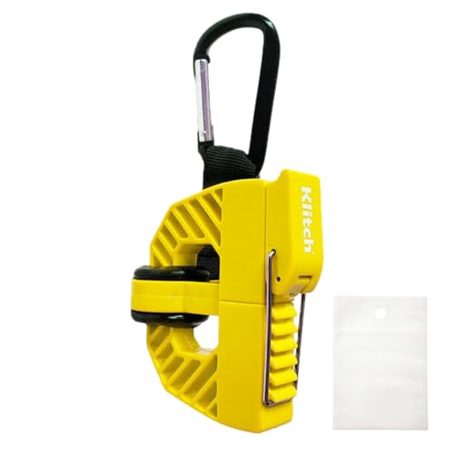 クリッチ スポーツ アウトドア ギア クリップ アクセサリー シューズ 持ち運び カラビナ イエロー (イエロー)