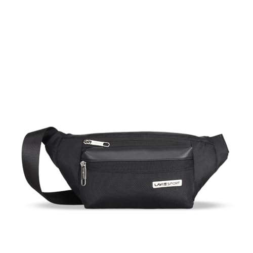 Image of Lavie Sport Alps Fanny Pack Bag | Travel Pouch with Crossbody Strap | Hiking Travel Camping Running Sports with Adjustable Strap |Unisex Fashion Waist Bag for Men & Women
