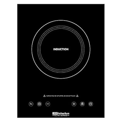Suburban Single Element Induction Cooktop for RV, Smoothtop, LED Display, Electric Stovetop with Child Safety Lock, Easy to Clean, 120V/60HZ, Black (?3308A)