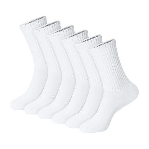 HANES Unisex Plain White Socks Pack or Plain Black...
