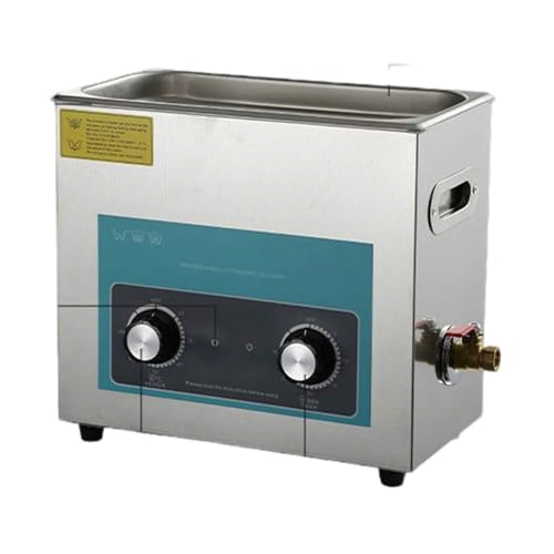 Macchina per la pulizia dei dischi in vinile ad ultrasuoni, pulizia profonda 6L con temperatura regolabile (0-80 ℃) e temporizzazione (0-30 minuti), 180 W, frequenza 40 kHz per ripristinare dischi in