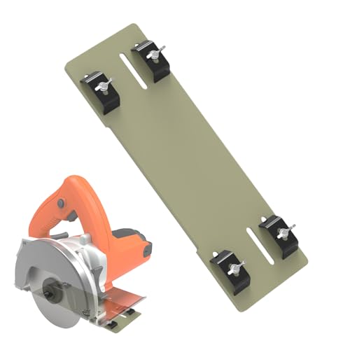 Schnittführung für Kreissäge – verstellbare Basis 320 g, rutschfest aus PP, Präzisionswerkzeug mit ergonomischem Griff | langlebige Sägeführung für Tischlerprojekte und Holzarbeiten