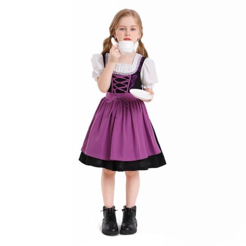 Vestido Oktoberfest infantil y disfraz de delantal para Halloween o juego de roles 4