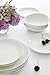 Portmeirion Sophie Conran White Coupe Dinner Plate Set of 4-10.5 Inch Porcelain Plates, Durable Dinnerware, Microwave Dishwasher Freezer & Oven Safe Tableware for Kitchen & Casual Dining