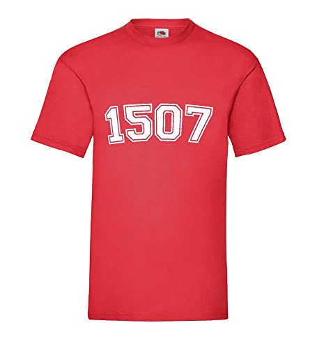 T-shirt pour homme modèle 1507 rouge XXXL aux finitions soignées