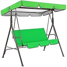 Outdoor Swing Canopy Replacement Cover and Swing Seat Cover,Waterproof Outdoor Swing Cushion Cover Sun Shade Hammock Swing CoverNo Steel Frame
