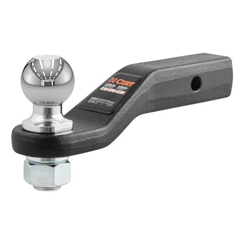 CURT 45331 Trailer Hitch Mount with 2-5/16-Inch Ball Fits 2-Inch Receiver 17 000 lbs 2-in Drop | Hitch Pin Sold Separately