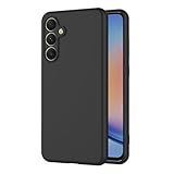 aicek compatible con samsung galaxy a34 cover, silicone custodia per samsung a34 cover molle di tpu sottile bumper case nero