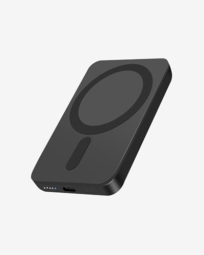 Miady Mini MagSafe-Compatible Portable Charger, 5000mAh 5W Compact Magnetic Power Bank for iPhone...
