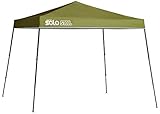 Quik Shade 11' x 11' Solo Steel 72 Square Feet of Shade Slant Leg Outdoor Pop-Up Canopy - Olive