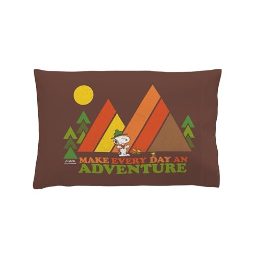 CafePress Snoopy Make Every Day an Adventure Pillow Case Standard Size Pillowcase, Lumbar Pillow Cover Fleece