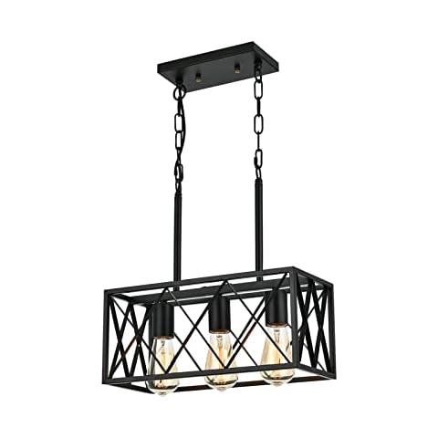 KEESFU Black Pendant Light Cover