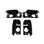 Black a Set 4 Side