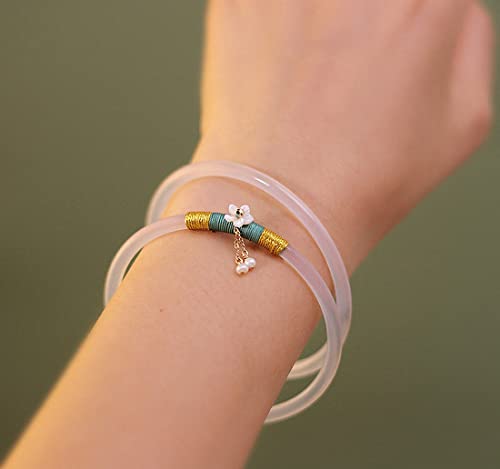 Image of Natural Agate Bracelet Bangle With Gift Box Free
