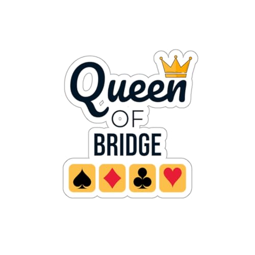 Bridge Card Game Vinyl Sticker for Bridge Players and Card