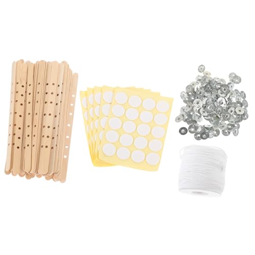 Soportes para pabilos de vela en madera y metal para DIY