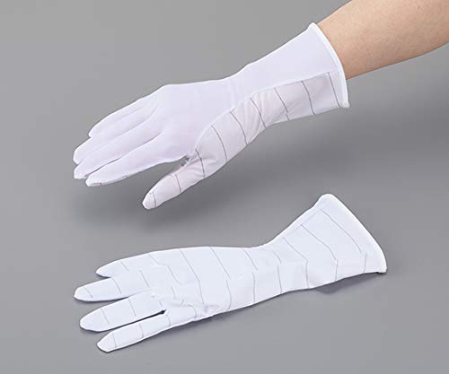 アズワン 防塵ESD手袋 ロングタイプ SS 1袋 10双入 静電気対策