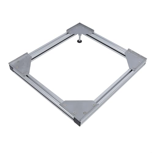 Base réglable anti-vibration pour support de machine à laver et sèche-linge alu
