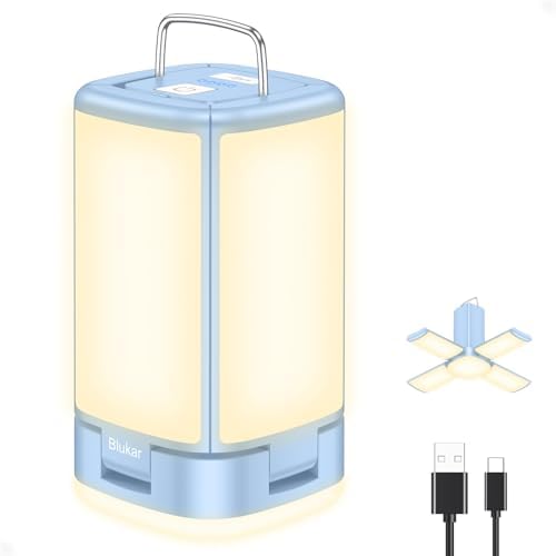 Blukar Camping Lights Rechargeable, 2000L Camping Lantern Lamp Essentials