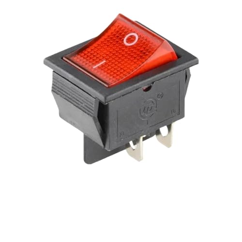 Interrupteur à bascule KCD4 rouge pour réparer un appareil en panne 16A 250V