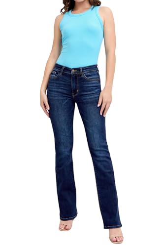 Judy Blue Mid Rise Dark Wash Classic Bootcut, Inseam 32"2