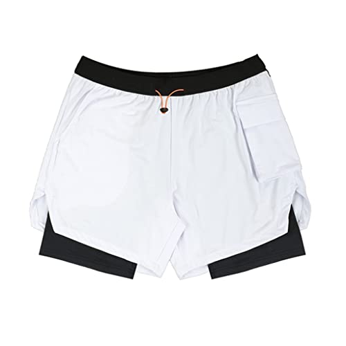Shorts de sport 2 en 1 RLKHXBS pour homme short running séchage rapide entraînement outdoor