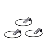 Verdelife - Soporte de pared para macetas, aros de balcón, flores, estante para colgar macetas, estante para plantas, soporte para plantas, 13,5 x 11 cm, 3 unidades (negro)