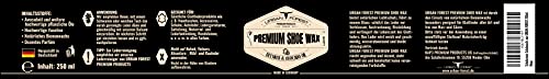Schuhpflege SPARSET | Schuhwachs 250ml + Leder Reiniger 500ml | Premium Leder Pflege farblos mit echtem Bienenwachs & natürlichem Avocado-Öl zur Pflege & Reinigung in Profi-Qualität | URBAN Forest