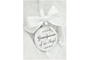 Grandparents of an Angel Memorial Christmas Ornament