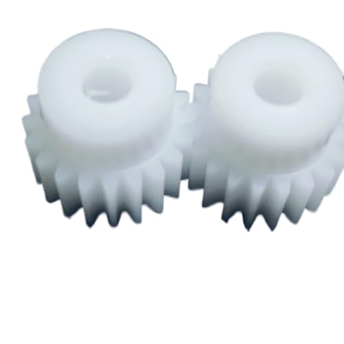 Cylindrical Drive 2pcs 0.5 Module 27 Teeth Plastic Spur Gear 5mm Teeth Thickness Straight Teeth Pinion 0.5M 27T Cylindrical Gear with Step Rack Machinery(8mm bore)