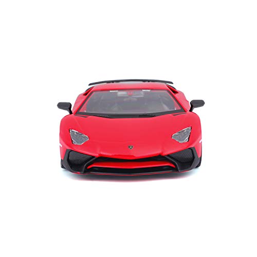 Bburago B18-21079 1:24 Scale A Lamborghini Aventador Die-Cast Model, Red - Image 2