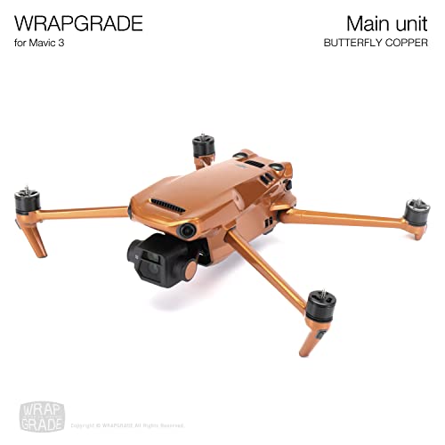 Image of WRAPGRADE Skin Compatible with DJI Mavic 3 Pro (Butterfly Copper)
