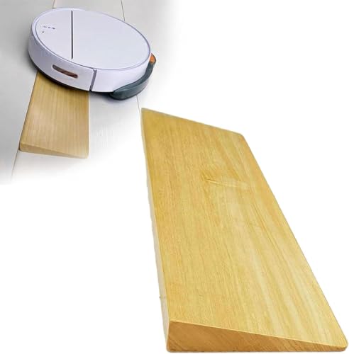 Rampe de seuil en bois portable 70x20x4 cm pour fauteuil roulant et accès porte ou trottoir
