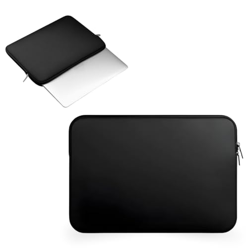 Capa Case Neoprene para Notebook Macbook e Tablet até 15,6 Polegadas - Flexível, Macio, Resistente a Respingo, Poeira e Arranhões, Impermeável, Design Slim e Elegante com Zíper Reforçado - Pazie®