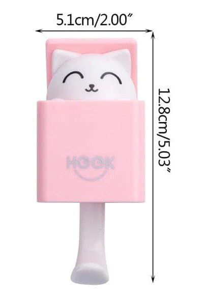 Image of ABS Plastic Multifunctional Decorative Hooks Key Holder Wall Mounted Adhesive Coat Hanger Hat Rack Sundries Organizer Accessories for Clothes Towel Bag (Art Decor, 1)