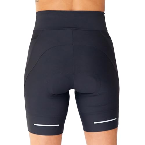 Bermuda Ciclismo Feminina Spin Com Forro Qualidade Premium Sinai Sports (BR, Alfa, M, Regular, Regul