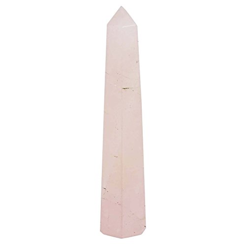 Harmonizeu00a0Obelisco Torre De Cuarzo Rosa Curativo De Cristal Gema Tabla Espiritual Decoración