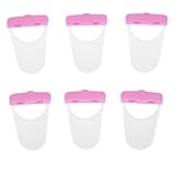 6 PCs Pferdestecher mit Schutzabdeckungen, Tragbare Pflegewerkzeuge für PET -Pflege und Trimmen (PINK)
