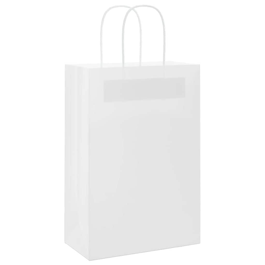 MBDRKVGF Bolsas de papel (250 unidades, 21 x 11 x 31 cm), color blanco