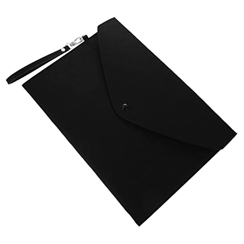 DOITOOL Felt Zipper Bag for Office A4 File Document Holder Felt Pouch for Desk Paper Organizer Folder