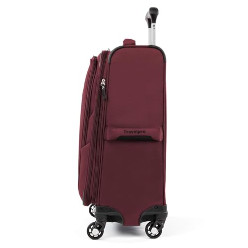 Image of Travelpro Maxlite 5 Softside 2pc Set Expandable Carry On Luggage with 4 Spinner Wheels /Soft Underseat Tote, Lightweight Suitcase, Men and Women, Burgundy