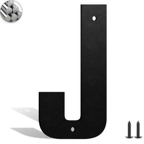 Numéros et lettres aluminium Ya_chtttwo, noir, 7"