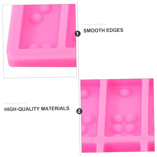 Molde de silicona para pasteles con diseño de dominó miniatura 5