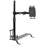 VIVO Single Tablet Car Mount, Fits 2-in-1 Laptops and 15.6 inch Portable Monitors, Fully Adjustable Extension, Adjustable Laptop Stand for Trucks, Vans, and SUV, Black, MOUNT-CAR02